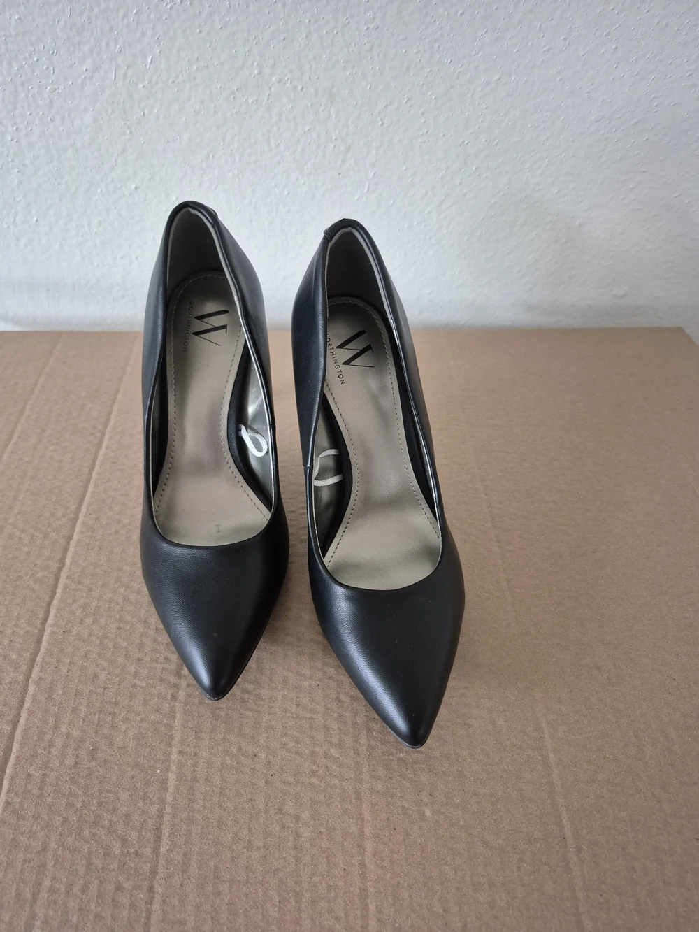 Worthington Black Pointed Stiletto Pumps
